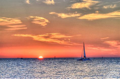 Sailboat at Sunset at Clearwater Beach Florida