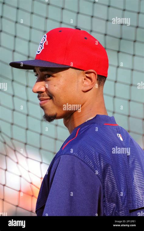 17 August 2016: Boston Red Sox right fielder Mookie Betts (50) takes ...