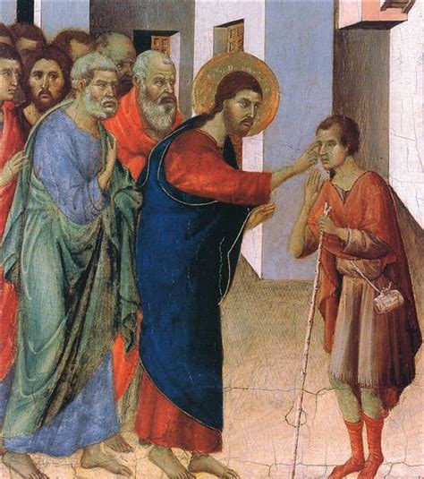 Healing the man born blind (Fragment), 1308 - 1311 - Duccio - WikiArt.org