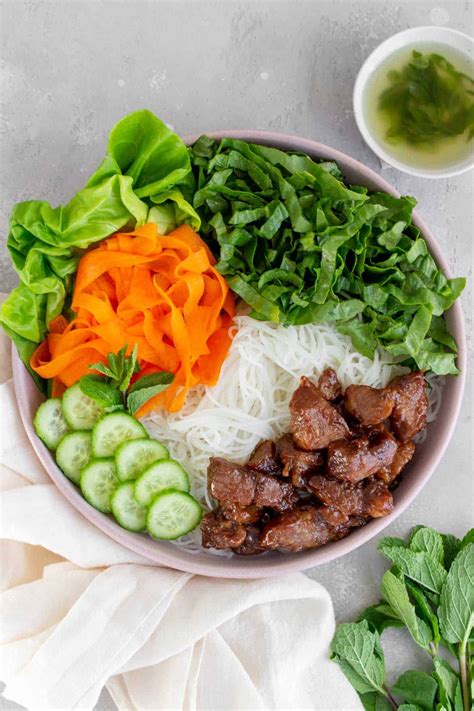 Vermicelli Noodle Salad with Lemongrass Pork - Carmy - Easy Healthy-ish ...