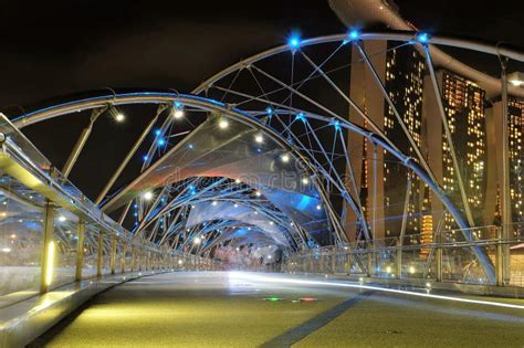 Singapore Felix Bridge Night View Stock Image - Image of colours, show: 73145685