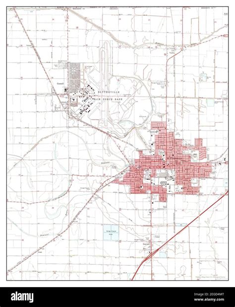 Blytheville, Arkansas, map 1972, 1:24000, United States of America by Timeless Maps, data U.S ...