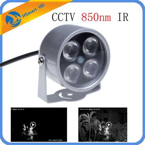 Hot New 4pcs LED Illuminator 850nm IR Infrared Night Vision Light for ...