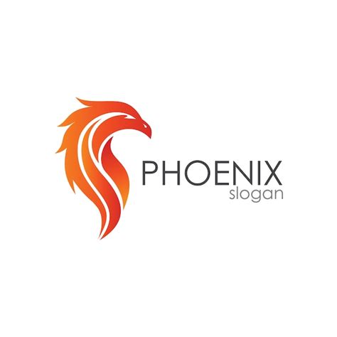 Premium Vector | Phoenix head logo template