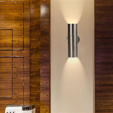 Geekeep Modern LED Wall Light Waterproof Up and Down Cylinder Wall Sconce Lamp Wall Mounted ...