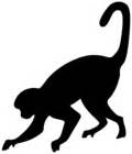 Monkey Silhouette PNG Clip Art Image | Gallery Yopriceville - High-Quality Free Images and ...