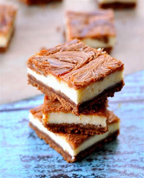 Cookie Butter Cheesecake Bars with Biscoff cookies and Cream Cheese