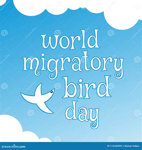 World Migratory Bird Day Poster Stock Vector - Illustration of conservation, animal: 114106999