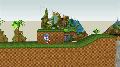 Sonic Generations styled green hill zone act 1 | 3D Warehouse