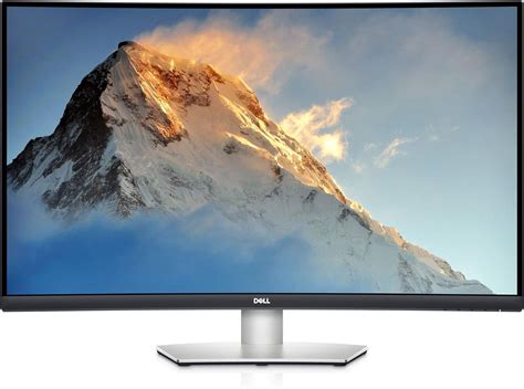Dell S3221QS 31.5 inch 4K UHD (3840x2160) Monitor, 1800R Curved Screen ...
