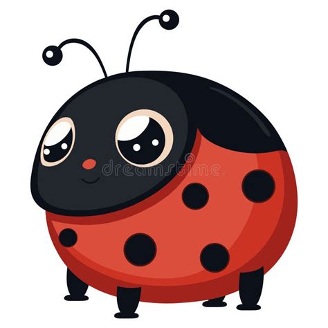 Smiling Ladybug Cute Cartoon Characters. Stock Vector - Illustration of icon, humor: 273978081