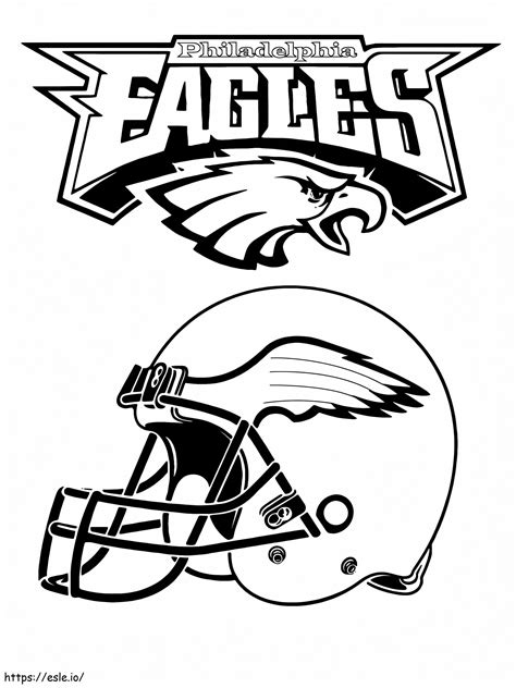 Philadelphia Eagles Helmet coloring page