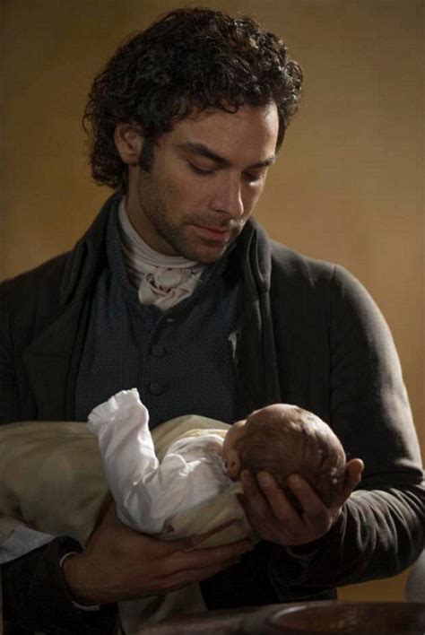 Poldark fans melt at the sight of rugged hero Aidan Turner cradling newborn son | Daily Mail Online