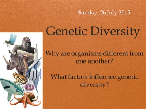 Genetic Diversity | Teaching Resources