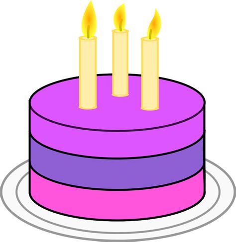 OnlineLabels Clip Art - Birthday Cake