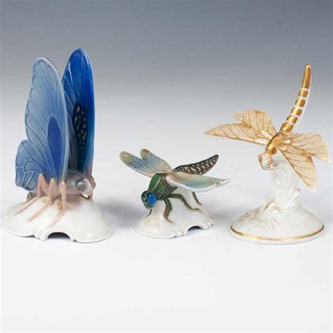 Rosenthal Porcelain Dragonfly Figurines