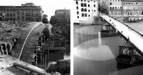 Fig. C-24. Left: The Ponte a Santa Trinita during the reconstruction of... | Download Scientific ...