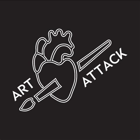 Art Attack All-White Logo Digital Art by Hailey Kadolph