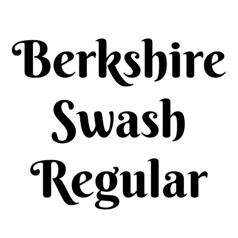 Berkshire Swash Regular | Creazilla