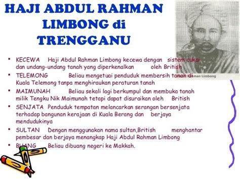 Haji Abdul Rahman Limbong Sejarah Tingkatan 5