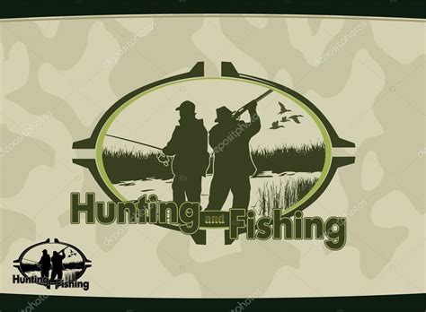 Hunting and fishing logo Stock Vector Image by ©sojusm #88766260