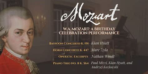 W. A. Mozart: A Birthday Celebration Performance - The Echo