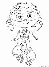 Cool Super Why Coloring Page  Free Printable Pages sketch template