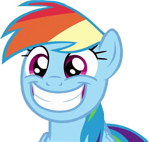 Rainbow Dash's big smile vector by HomerSimpson1983 on DeviantArt