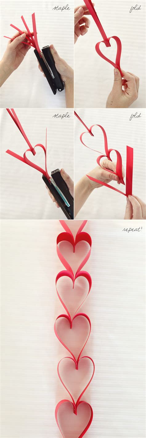 DIY Paper Heart Garland – DIY Craft Room