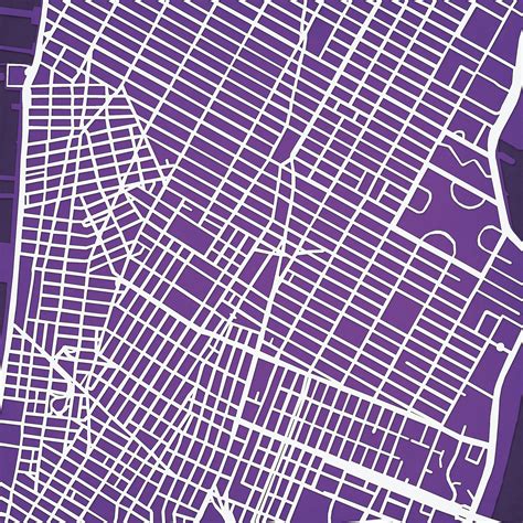 New York University Campus Map Art - City Prints