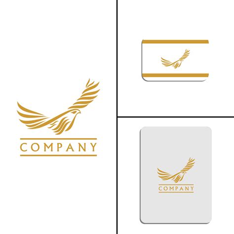 Golden eagle logo 4715098 Vector Art at Vecteezy