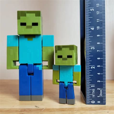MATTEL MINECRAFT SURVIVAL Mode Night Of The Zombies 5" Zombie & Baby Zombie Only $24.99 - PicClick