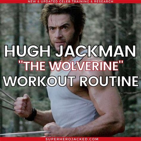 Hugh Jackman Workout Routine from 'The Wolverine' | Celebrity workout routine, Superhero workout ...