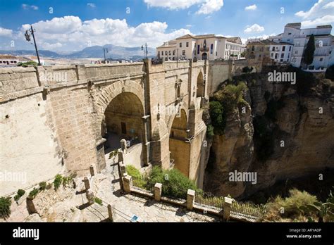 Puente Nuevo new bridge Ronda Malaga Andalucia Spain Stock Photo - Alamy