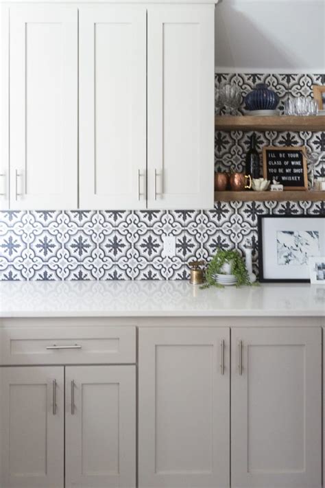 Affordable Ceramic Patterned Tile Backsplash-1-8 - CC & Mike