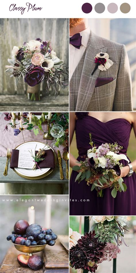 10 Pretty Shades of Purple Wedding Color Combos - Elegantweddinginvites ...