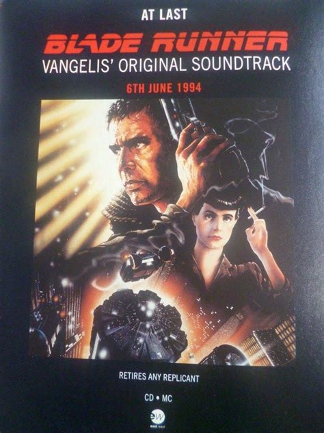 Blade Runner Original Soundtrack Mounted Original Press