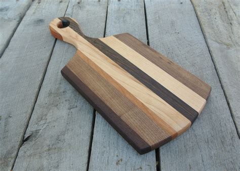 Wood Cutting Board with Handle