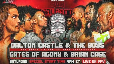 ROH World Six-Man Tag Team Title Match Added To ROH Final Battle