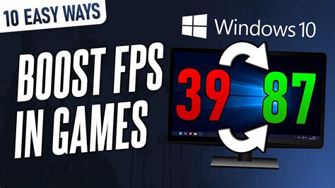 10 EASY Ways to Boost FPS in ALL Games on Windows 10 PC/Laptop - YouTube