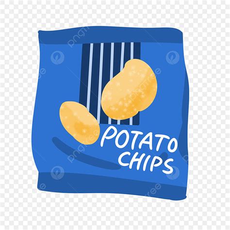 Potatoes Chips Hd Transparent, Illustrator Of Potato Chips Snack, Chips ...