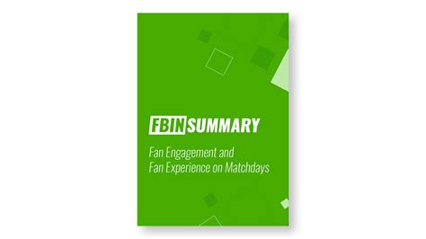 Fan Engagement and Fan Experience on Matchdays • FBIN - Football Business Inside