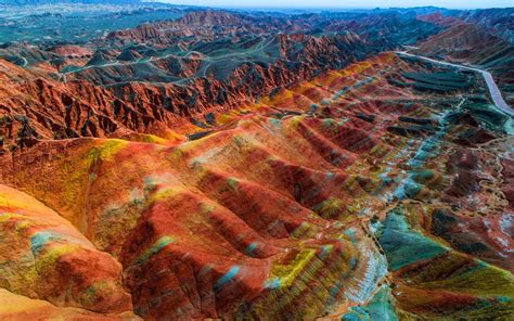 Zhangye National Geopark, China | Rainbow mountain, Zhangye, Best ...