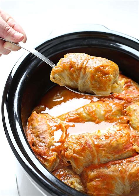 Crock Pot Stuffed Cabbage Rolls - Sugar Apron