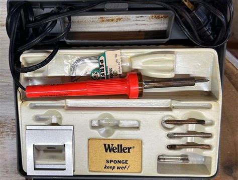 Weller soldering, iron, in case with accessories - Metzger Property ...