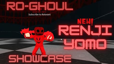 RO-GHOUL NEW RENJI Y0M0 KAGUNE SHOWCASE! | Roblox - YouTube