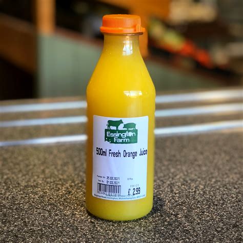 Freshly Squeezed Orange Juice (500ml) · Essington Farm