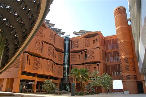 Masdar-Building and courtyard of the Masdar Institute of Science and ...