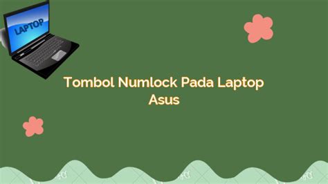 Tombol Numlock pada Laptop Asus | Gadde Digital