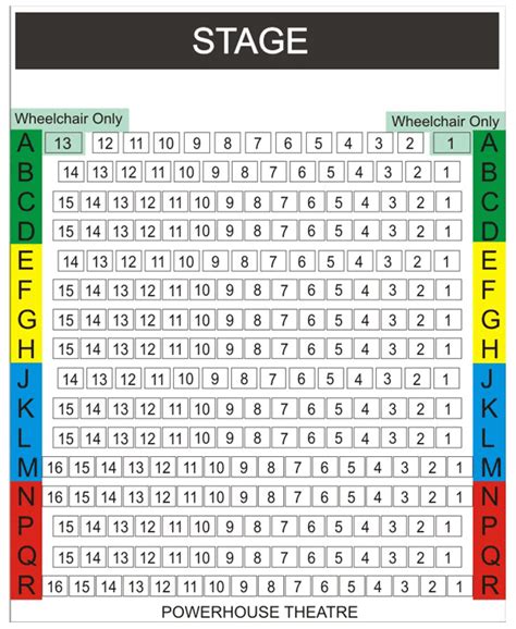 Seating Plan - Powerhouse Theatre